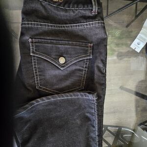 Harley-Davidson Black Jeans with Distressed Detailing